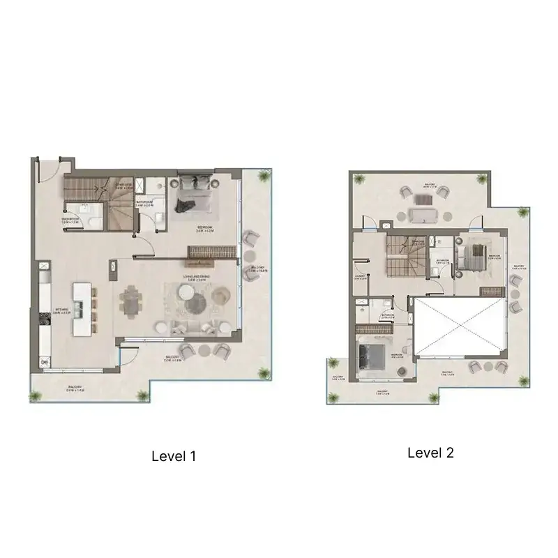 3 Bedrooms duplex - The Corner