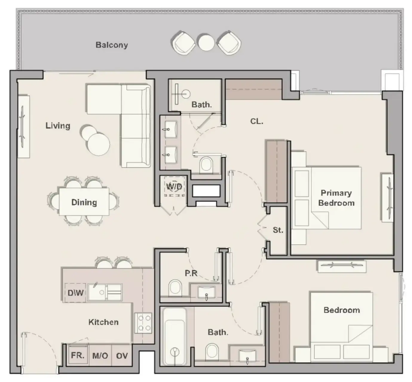 2 Bedrooms apartments - Belgravia Gardens