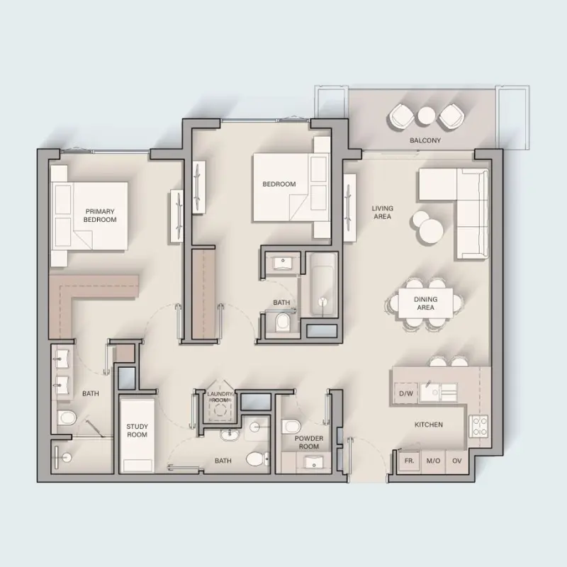 2,5 bedroom
