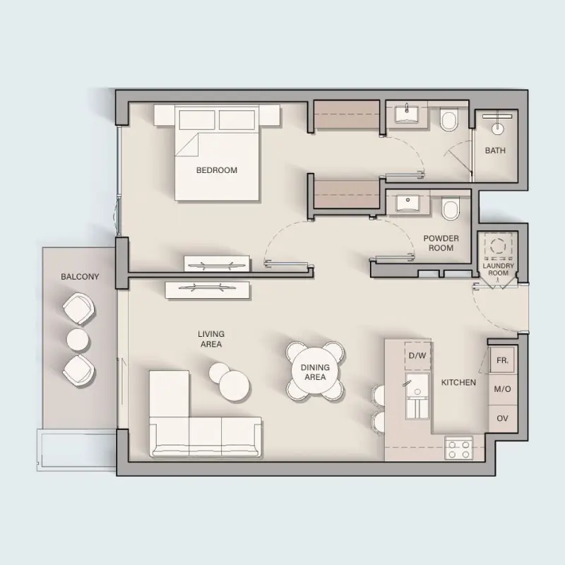 1 bedroom