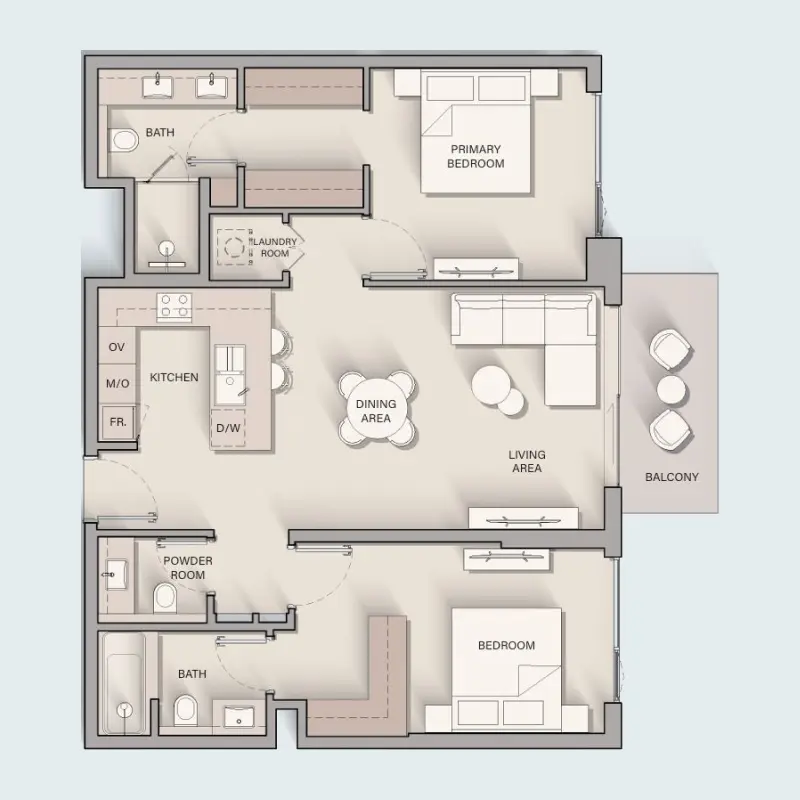 2 bedroom