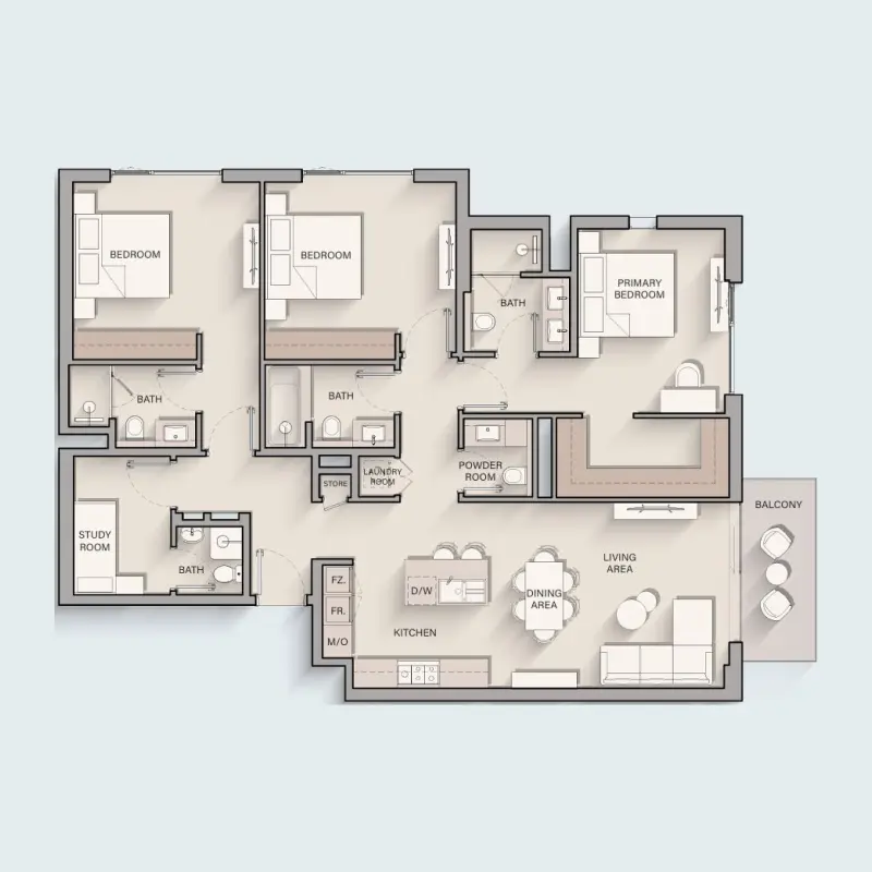 3 bedroom