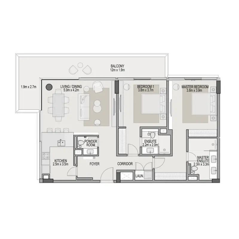 2 bedroom