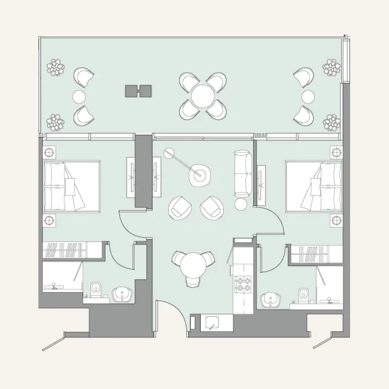 2 bedroom