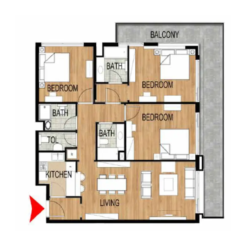 3 bedroom