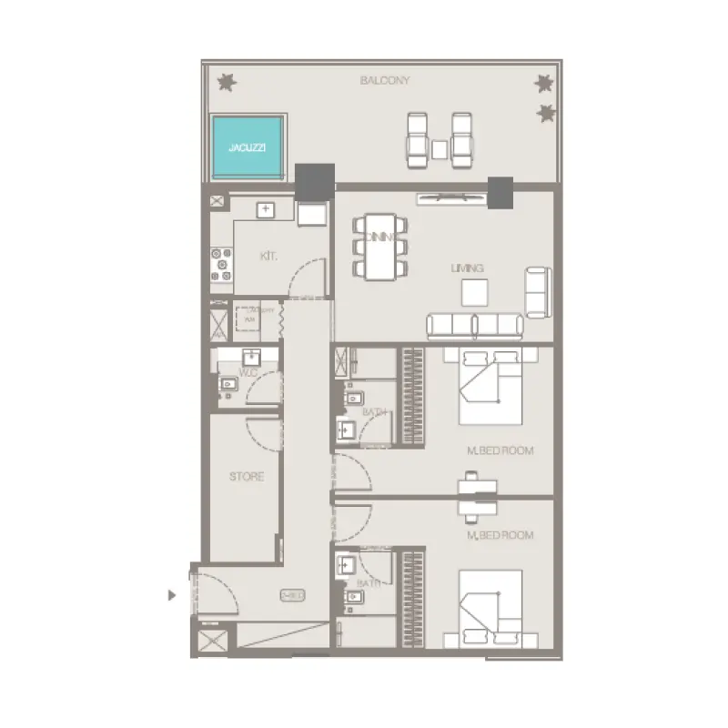 2 bedroom