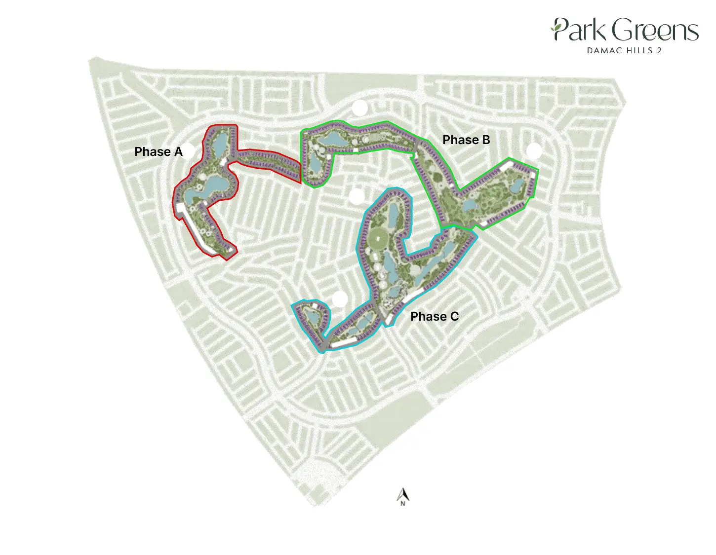 Damac Hills 2 - Park Greens master plan