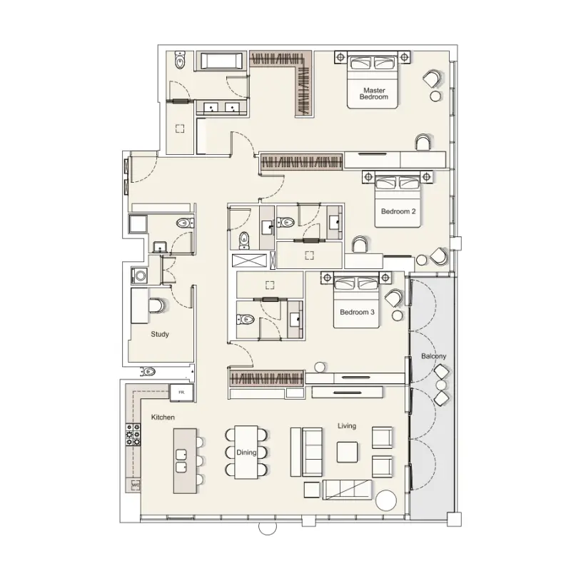 3 bedroom