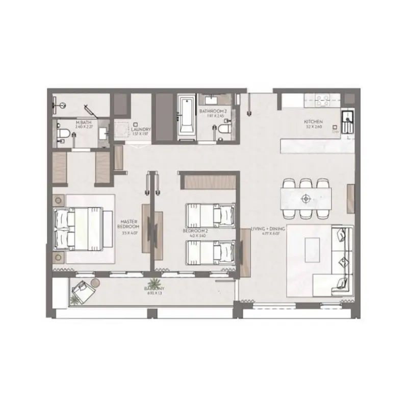 2 bedroom