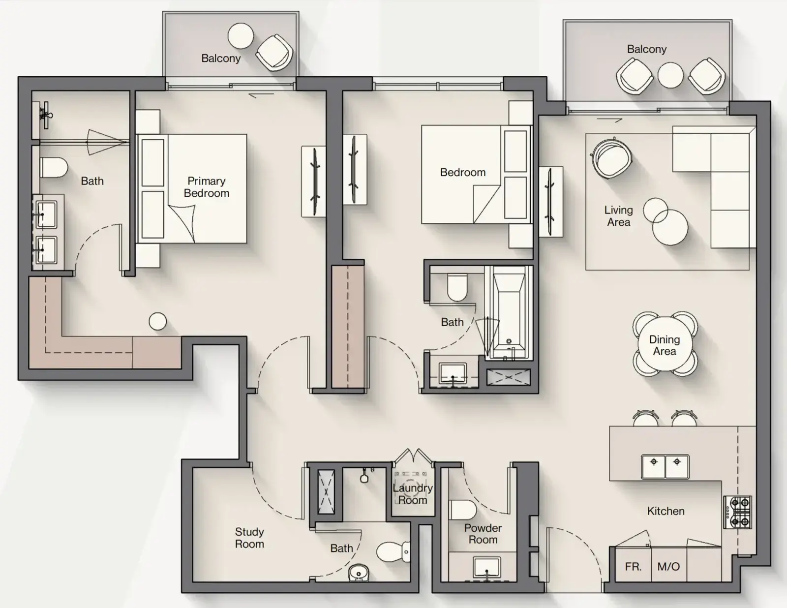 2 Bedrooms apartments - Windsor House