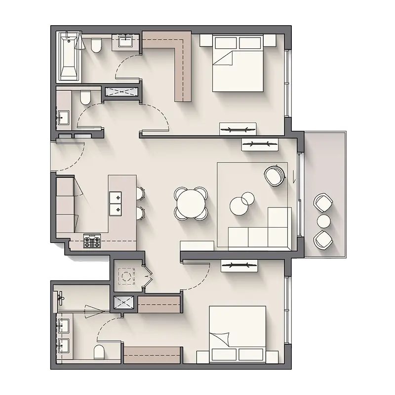 2 bedroom Apartments -  Windsor House