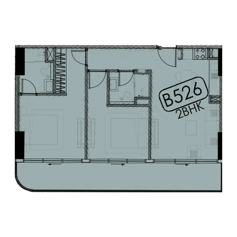 2 bedroom Apartments -  Samana Hills South 2