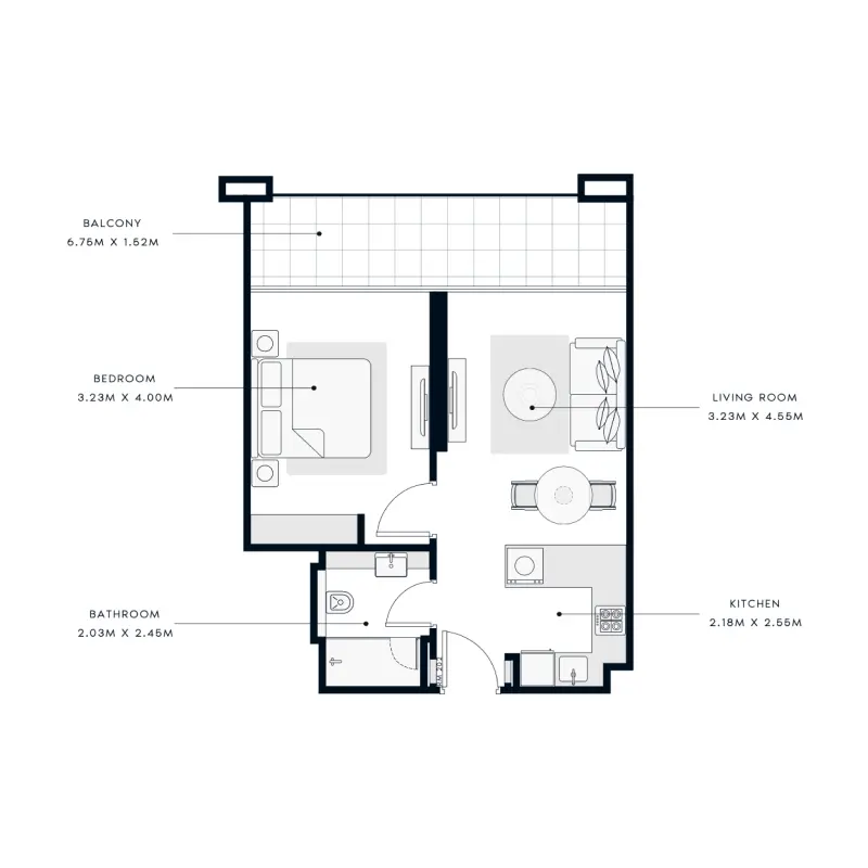 1 bedroom