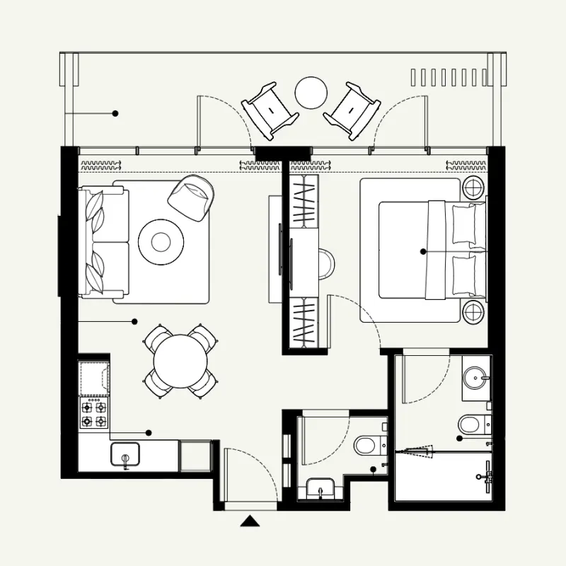 1 bedroom