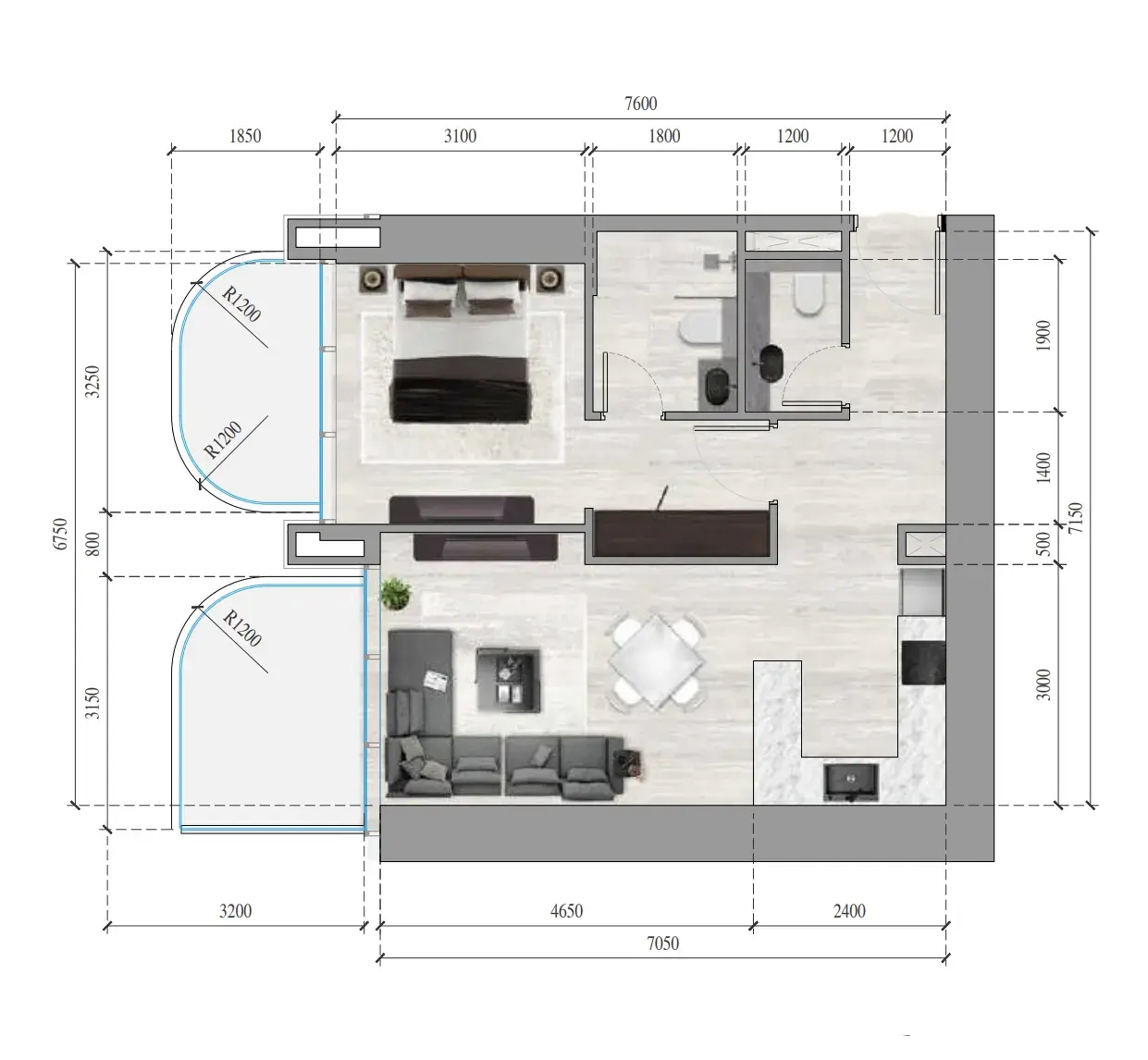 1 Bedroom apartments - Ananda Residences