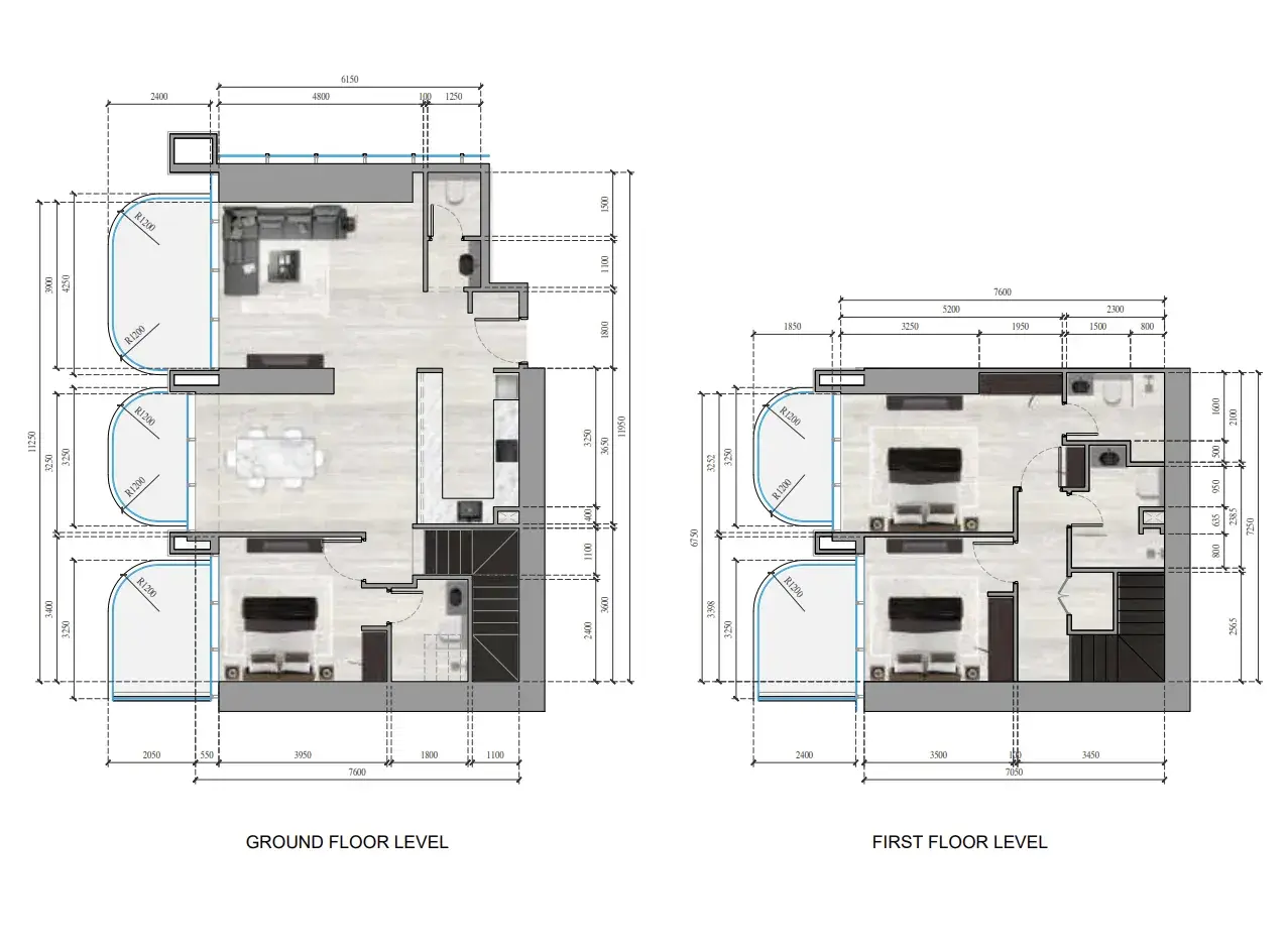 3 Bedrooms duplex - Ananda Residences