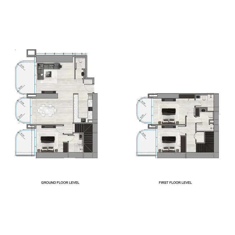 3 bedroom Duplex -  Ananda Residences