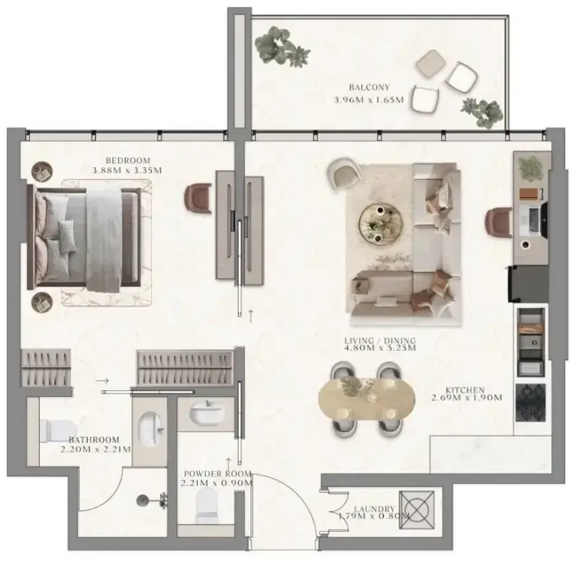 1 Bedroom apartments - Taiyo Residences