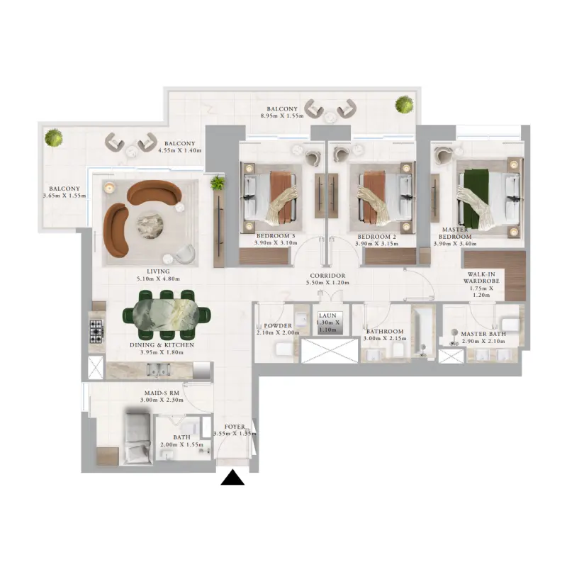 3 bedroom