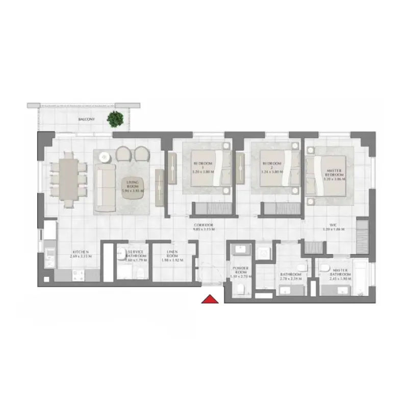 3 bedroom