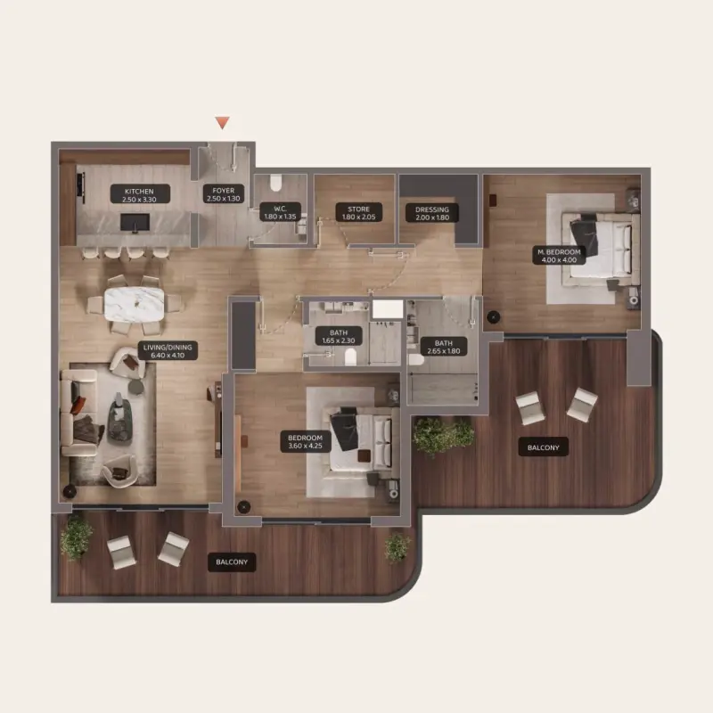 2 bedroom