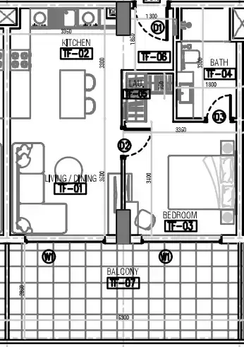 1 Bedroom apartments - Laya Courtyard