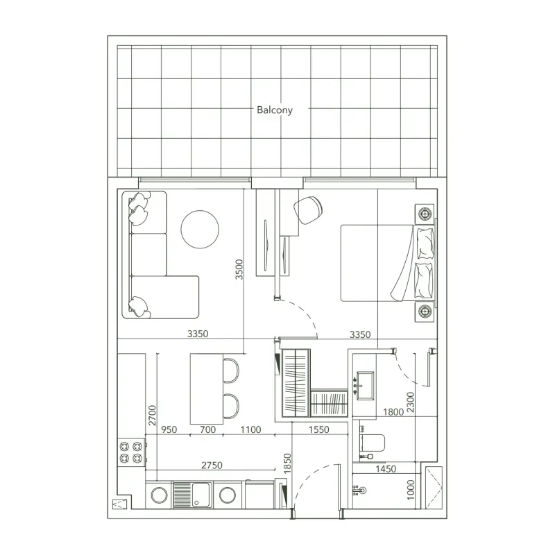 1 bedroom
