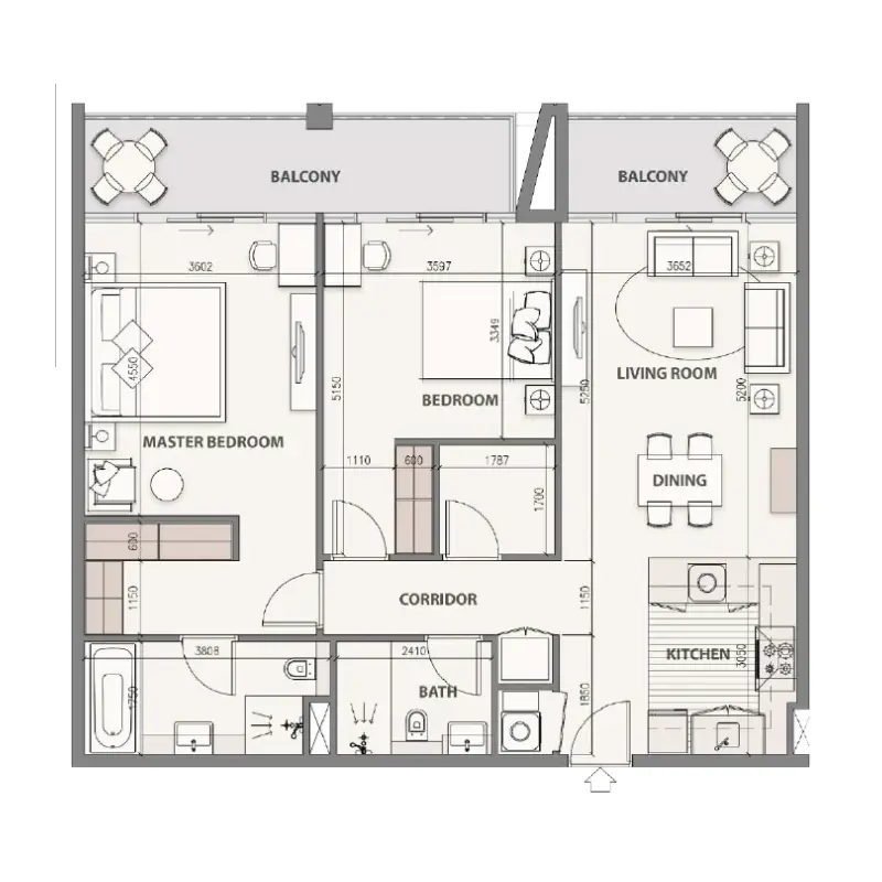 2 bedroom