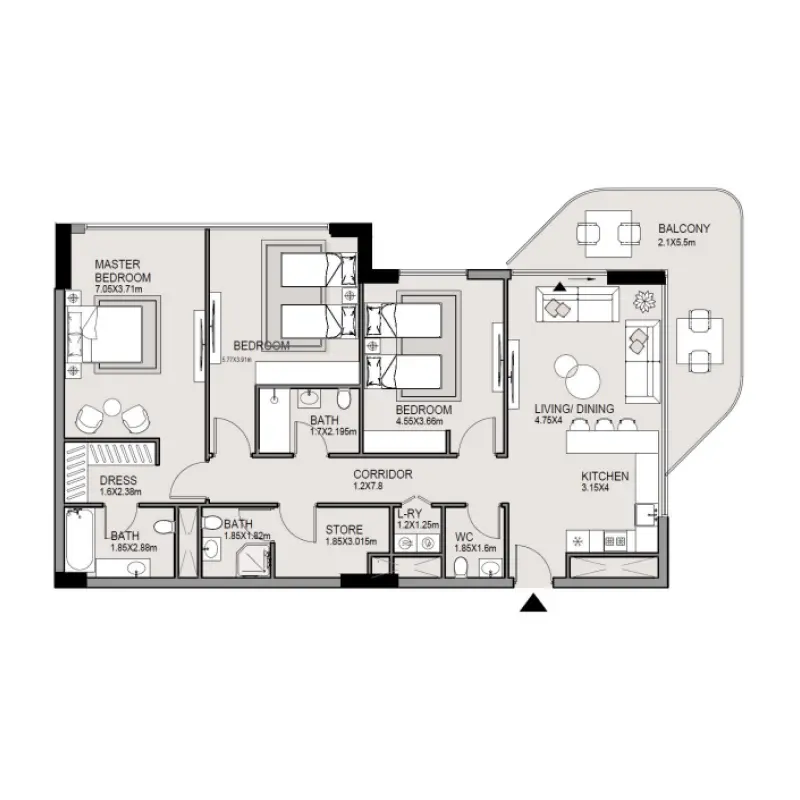 3 bedroom
