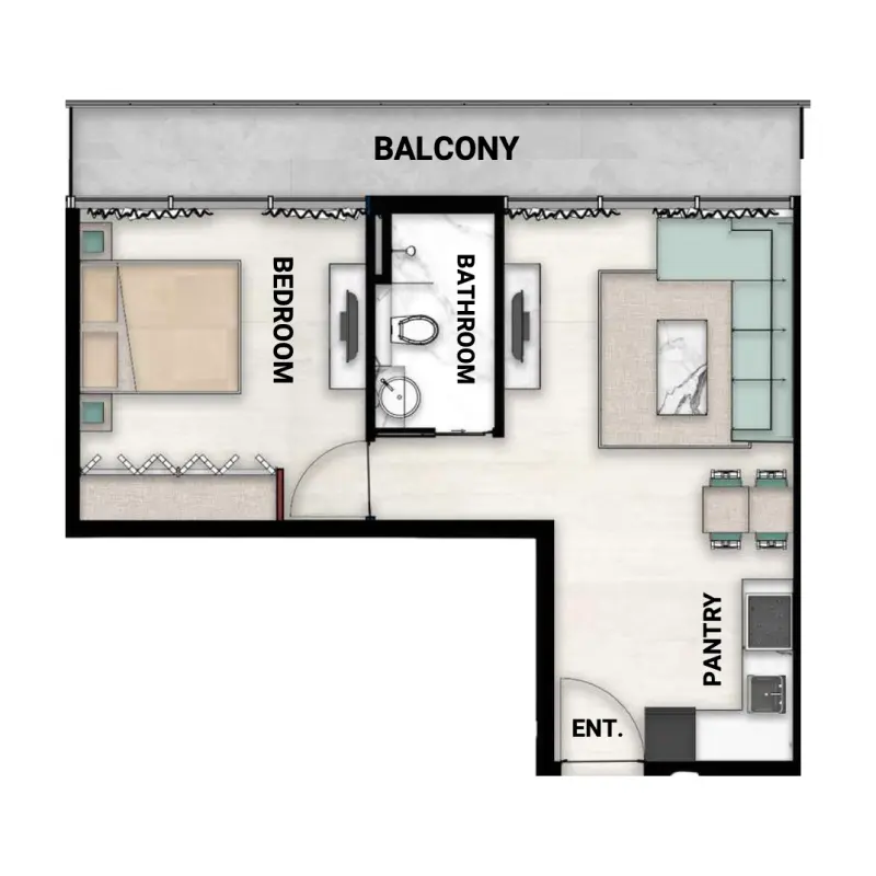 1 bedroom