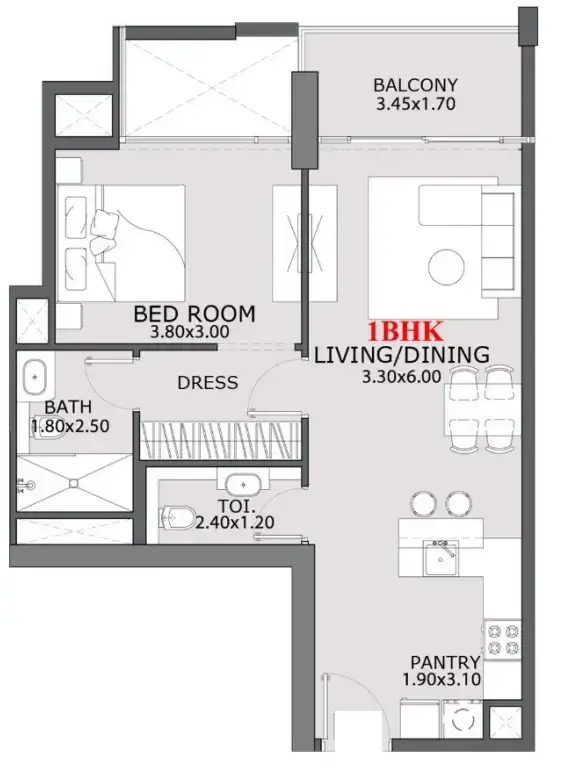 1 Bedroom apartments - Provenza Residences