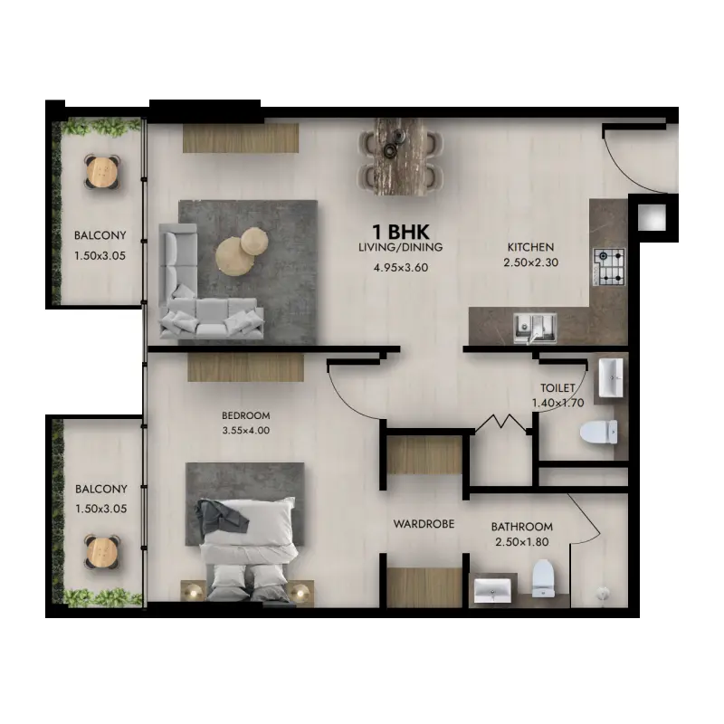 1 bedroom Apartments -  Provenza Residences