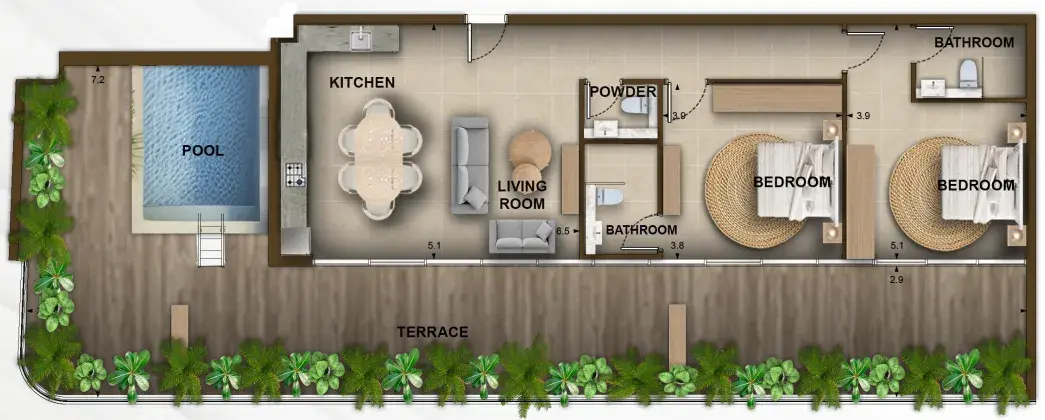2 Bedrooms apartments - 105 Residences by Kamdar