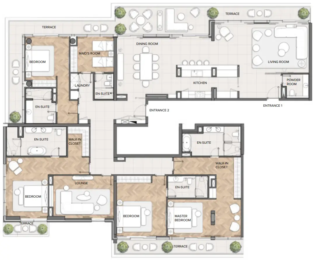 4 Bedrooms penthouse - Residences Du Port Autograph Collection