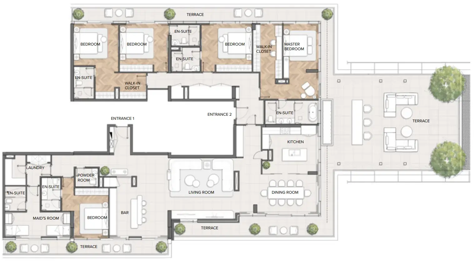 5 Bedrooms penthouse - Residences Du Port Autograph Collection