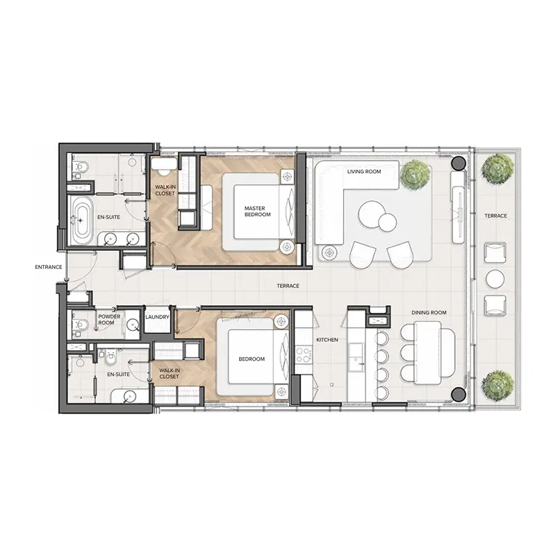 2 bedroom Apartments -  Residences Du Port Autograph Collection