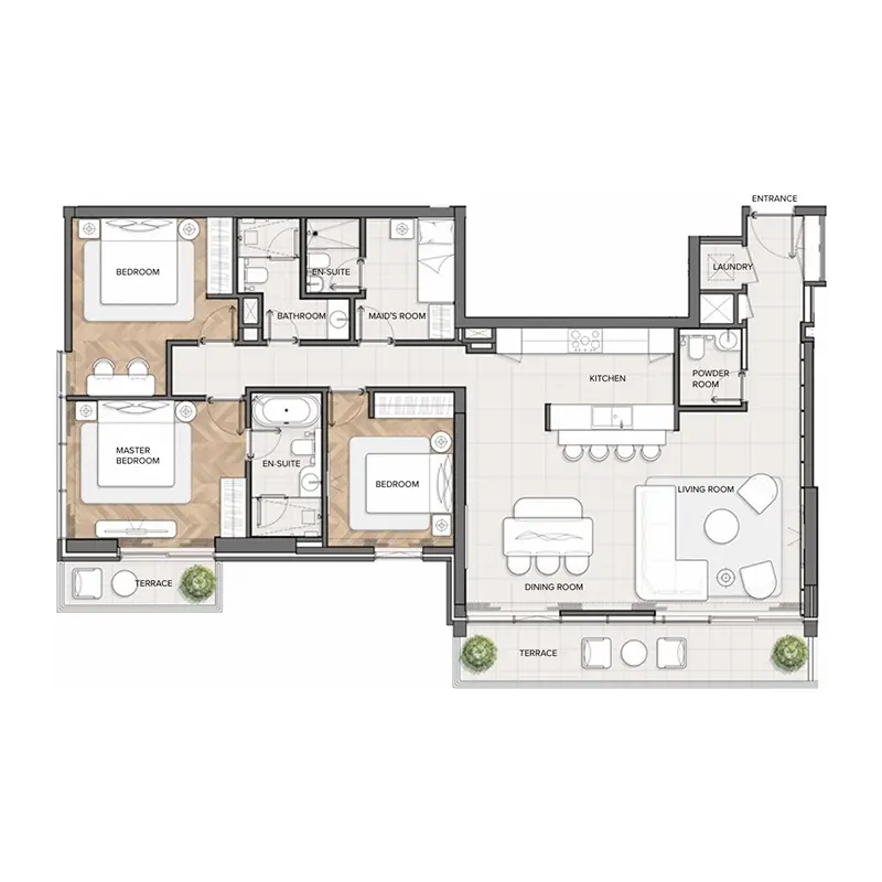 3 bedroom Apartments -  Residences Du Port Autograph Collection