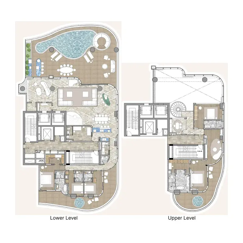 5 Bedrooms penthouse - One Canal Residences
