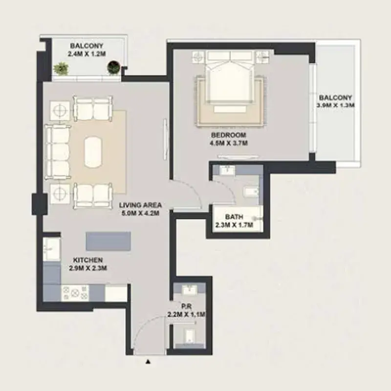 1 Bedroom apartments - Exotica by Al Marina