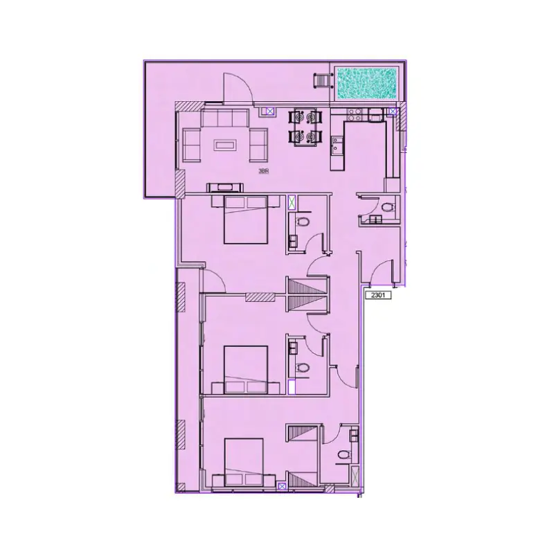 3 bedroom