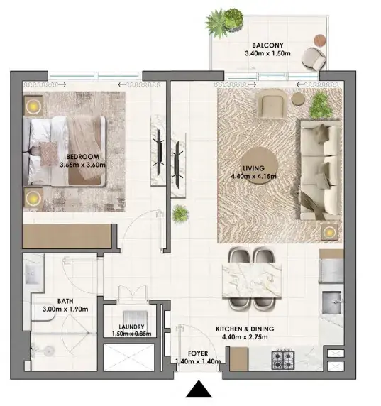 1 Bedroom apartments - Parkwood Emaar