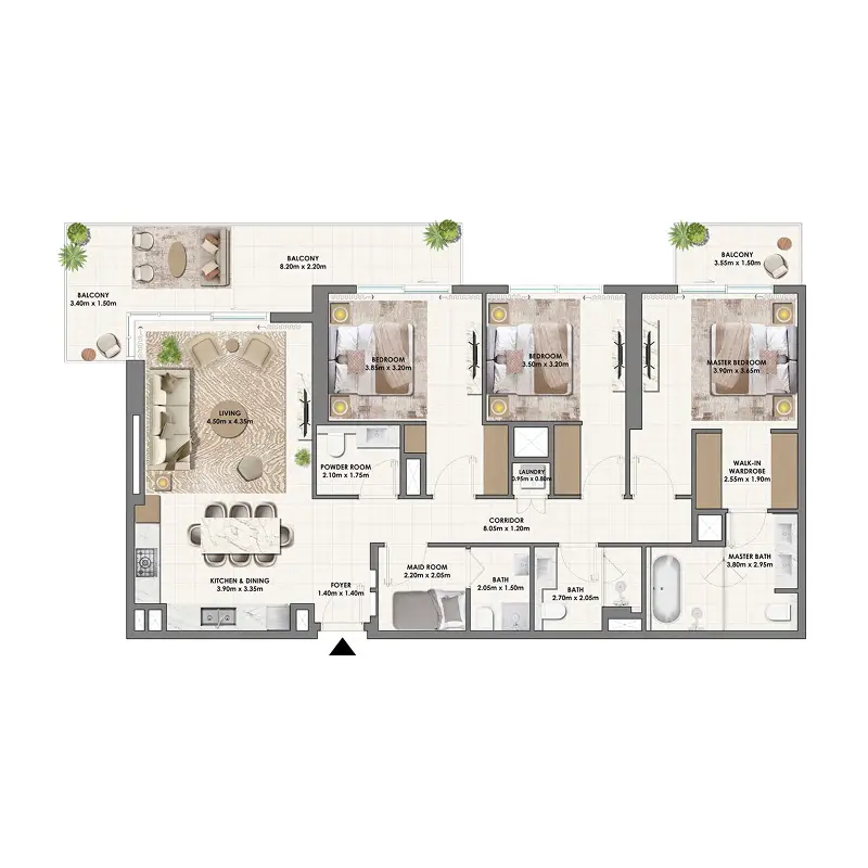 3 bedroom