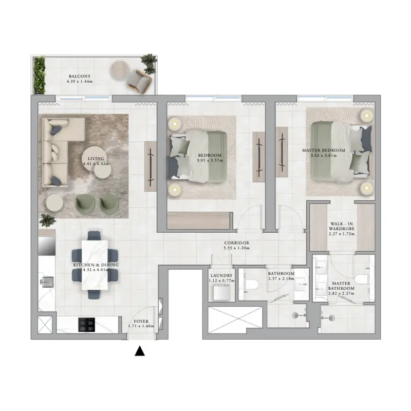 2 bedroom