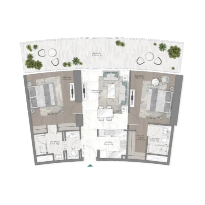 2 bedroom