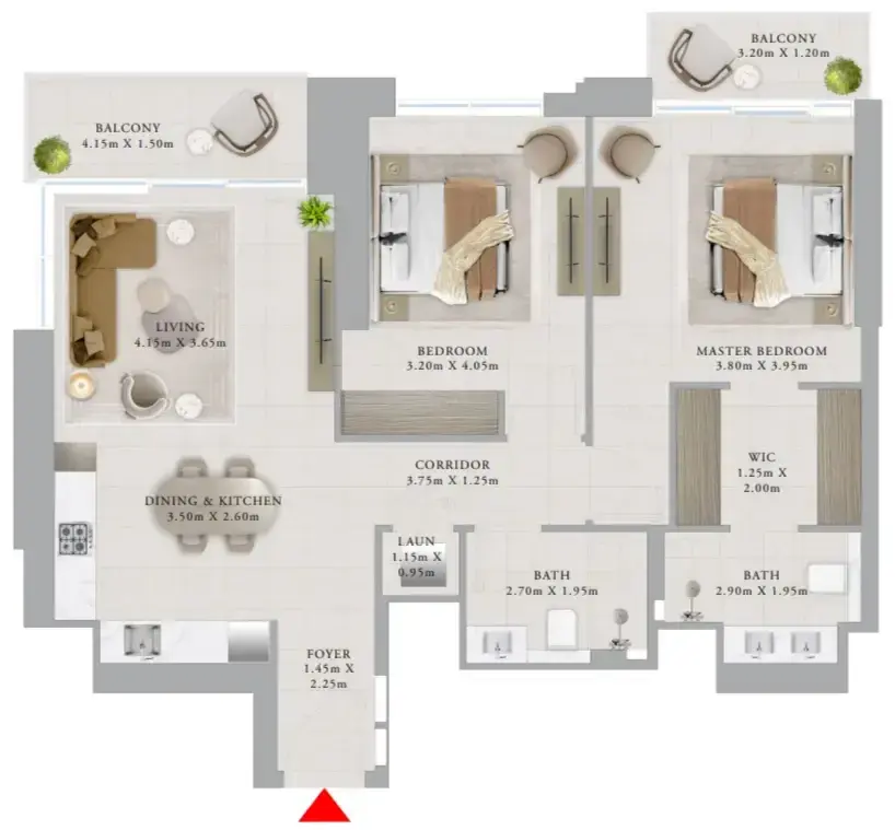 2 Bedrooms apartments - Valo