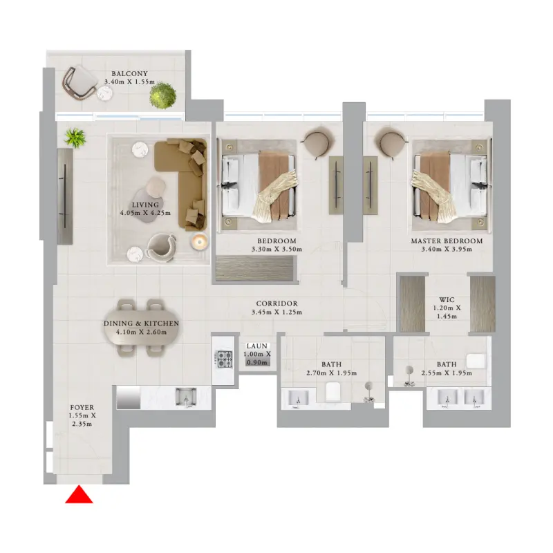 2 bedroom