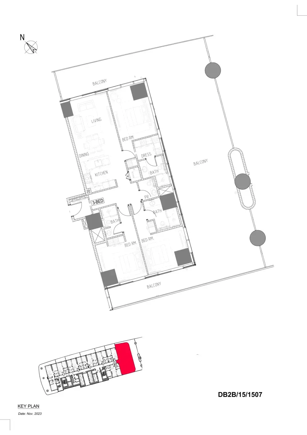 3 Bedrooms apartments - Damac Bay 2