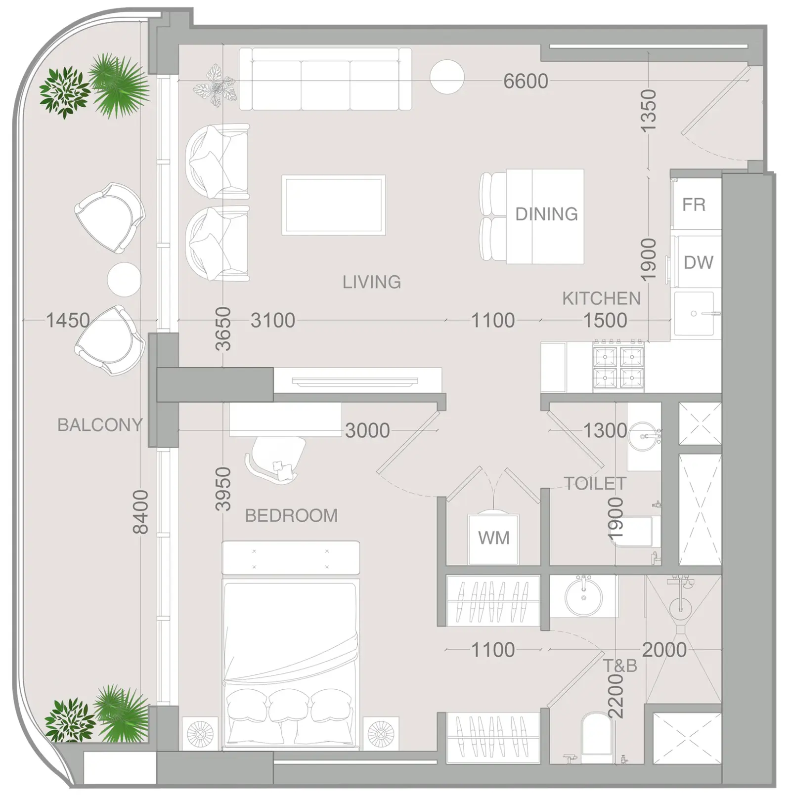 1 Bedroom apartments - ALTA V1EW