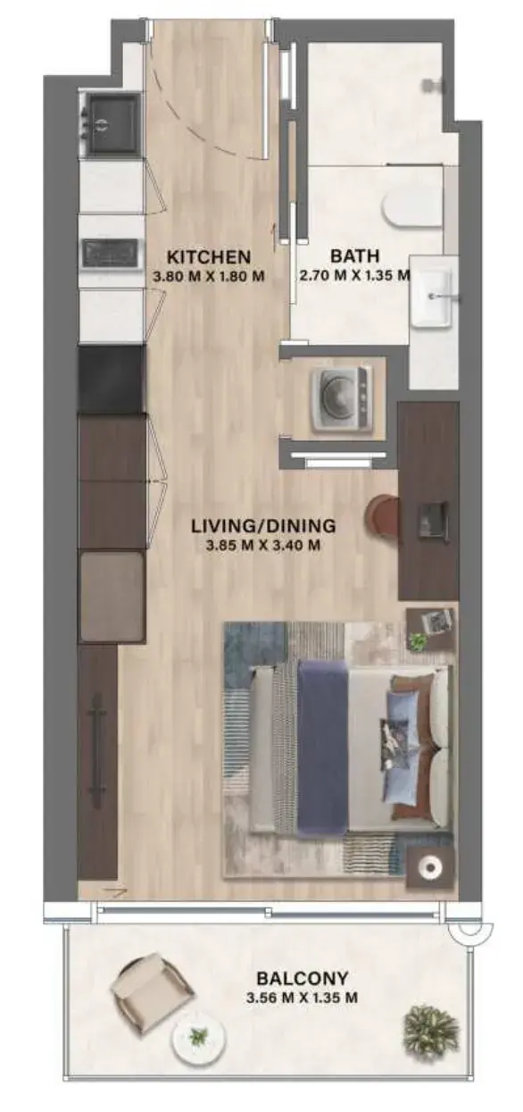 Studio apartments - Velos Residence