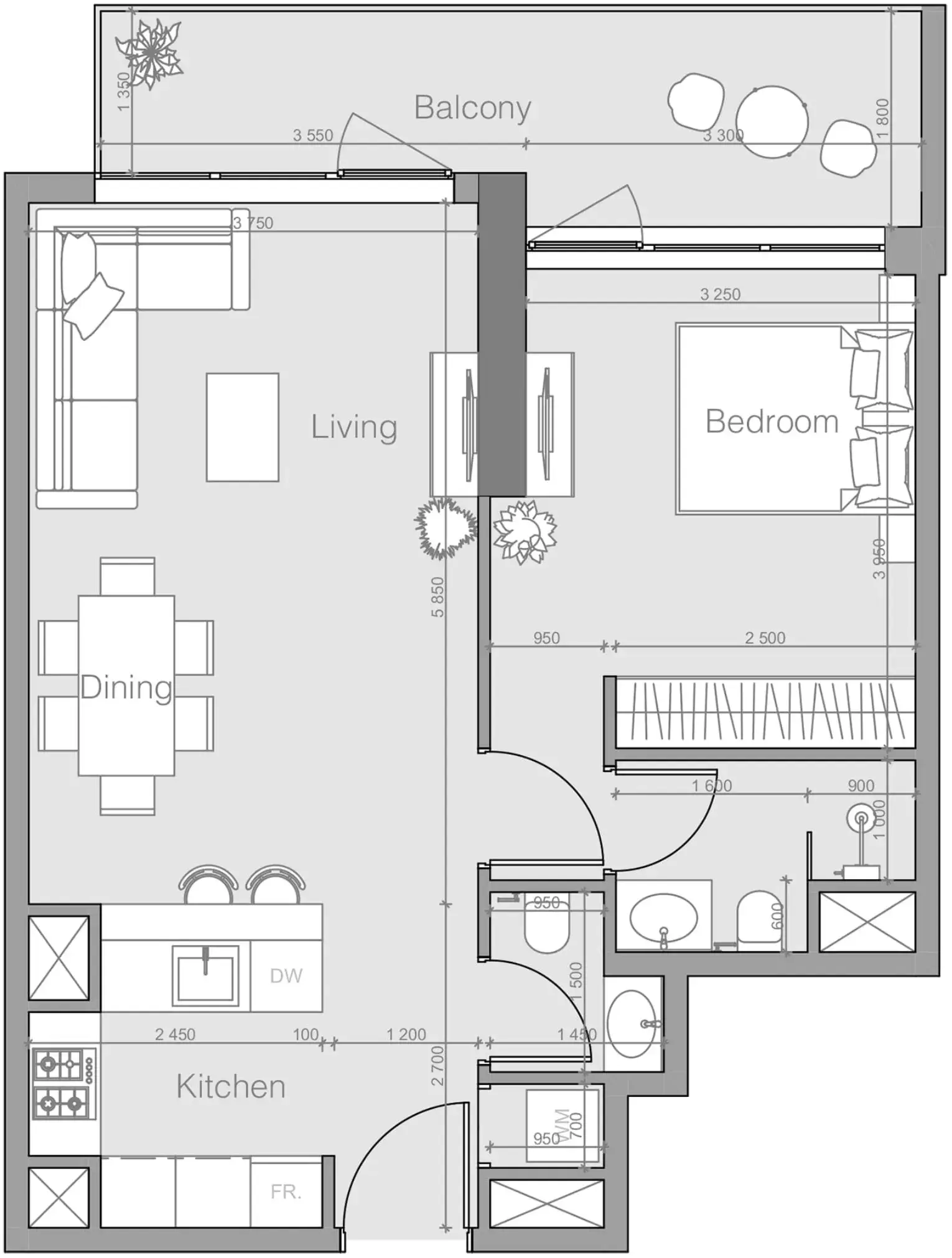 1 Bedroom apartments - Ozone 1